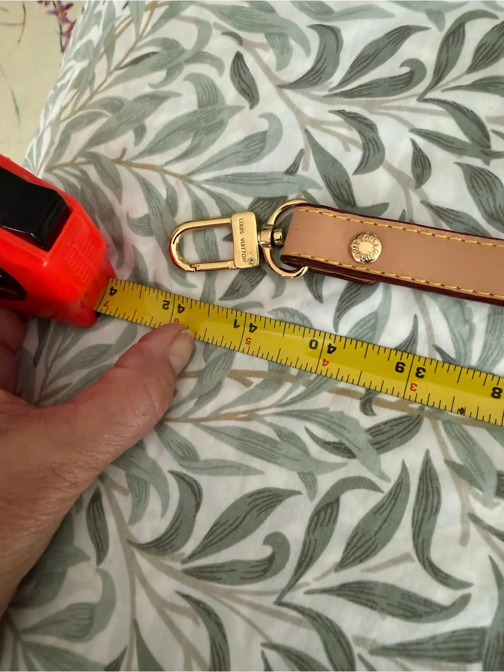 Authentic Louis Vuitton  Leather Shoulder Strap with Gold Hardware